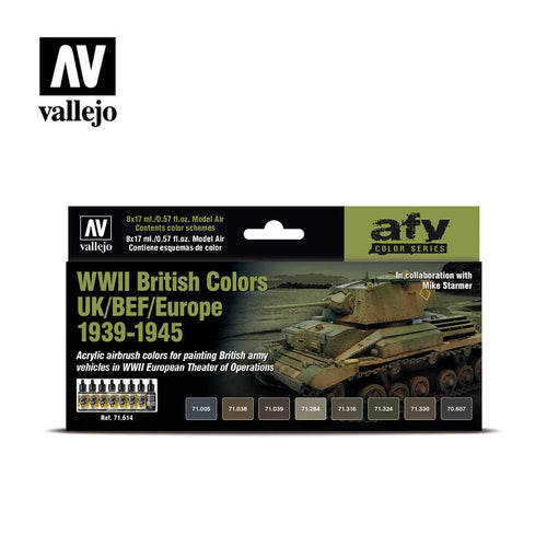 Vallejo Model Air British Vehicle Colours (1939-45) Set