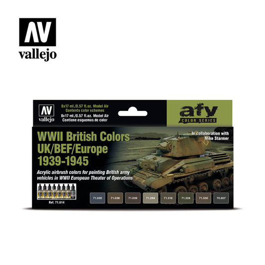 Vallejo Model Air British Vehicle Colours (1939-45) Set