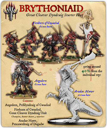 Brythoniaid Great Cleaver Dyndraig Monstrous Infantry Starter Host