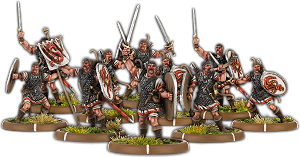 Warriors of Dyngonwy, Rhyfelwr Unit (10x warriors w cmd)
