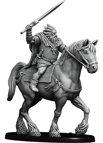 Rudraige the Fat, Rí Túath of the Uí Néill on Horse
