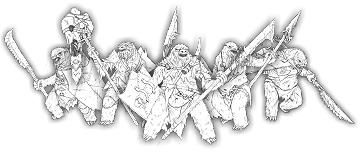 Grunting Mallax, Shieldwall Mallax Unit (5x warriors w cmd)