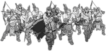 Qaamak's Hunters, Tusk Hunter Unit (10x warriors w cmd)