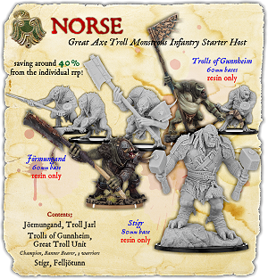 Norse Great Axe Troll Monstrous Infantry Starter Host