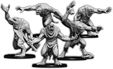 Trolls of Vartheim, Leiptroll Unit (5x warriors w cmd)