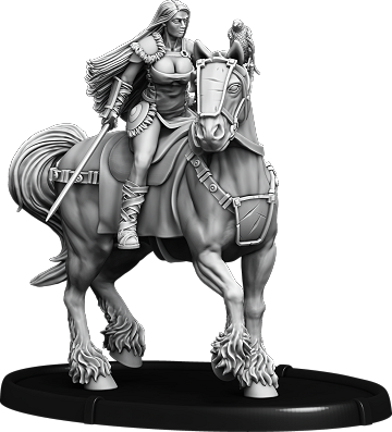 Ravener Birna, Dottir of Hrafnen on Horse