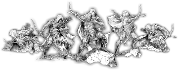 Rogues of Carn Bran, Shadow-Drune Unit (5x warriors w cmd)